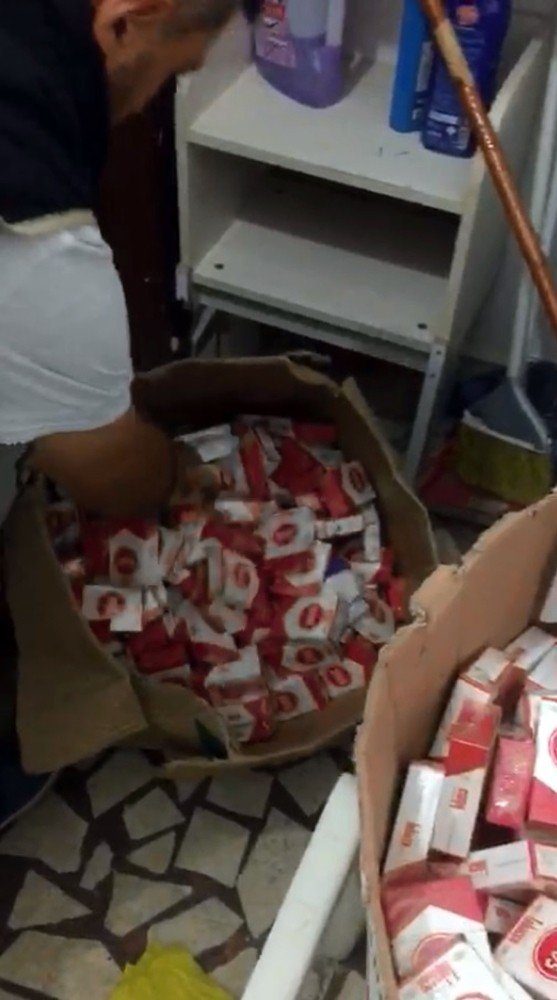 Antalyada 3 Bin 182 Paket Kaçak Sigara Ele Geçirildi