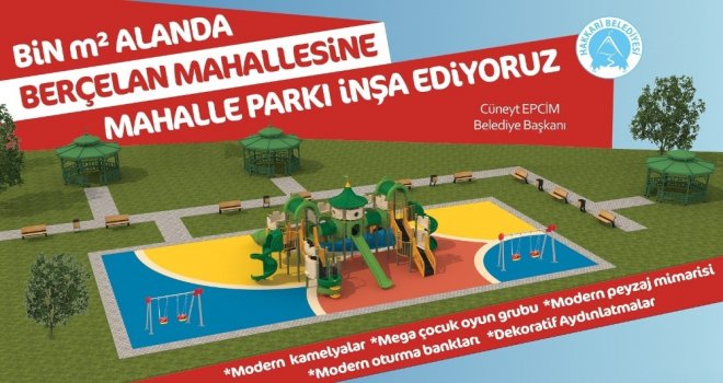 Hakkari Belediyesinden Park Çalışması