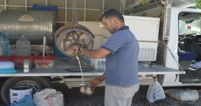 Mardin İle Batman Arasında 1050 Rakımda Ayran Keyfi