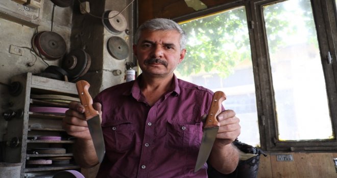 (Özel) El Yapımı Sivas Bıçağına Bayram Öncesi Yoğun Talep