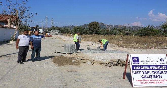 Germencik İstasyon Mahallesinde Çalışmalar Sürüyor