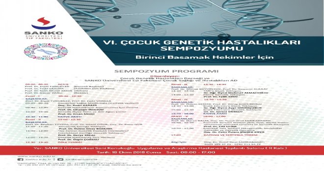 6. Çocuk Genetik Hastalıkları Sempozyumu Düzenlenecek