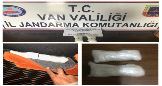 Jandarma Yol Kontrolünde 205 Gram Metamfetamin Ele Geçirdi