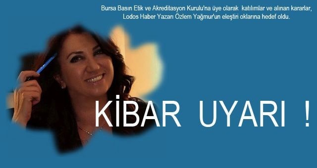 Lodos Haber Yazarı  Kibarca Uyardı :  '' E hani mevzu basın etiğiydi?''