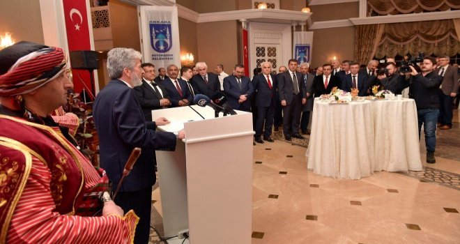 Başkan Tunadan Atatürkün Ankaraya Gelişinin 99.yılı  Nedeniyle Resepsiyon