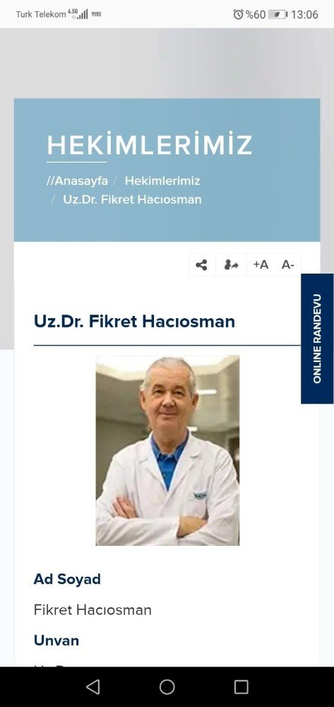 Hastane İçinde Doktora Silahlı Saldırı