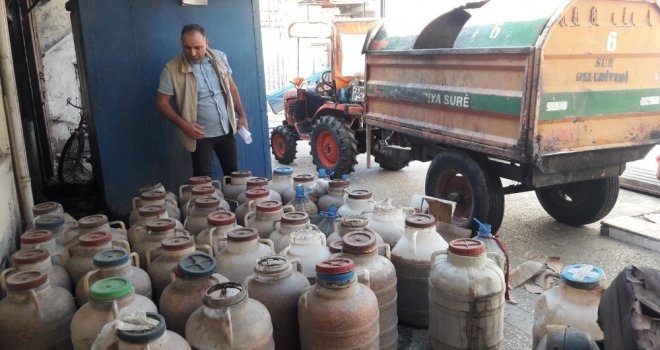 Diyarbakırda 1 Ton 500 Kilogram Bozuk Zeytin İmha Edildi