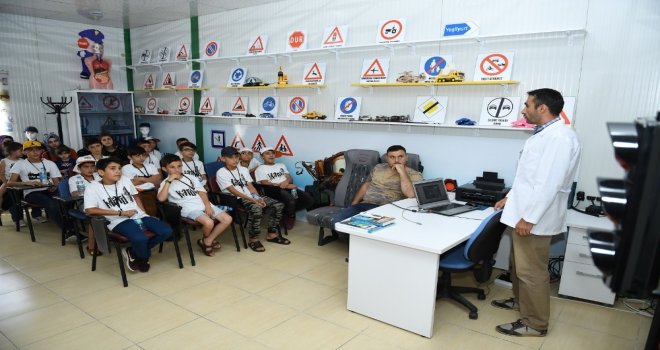 Yeşilyurt Çocuk Trafik Eğitim Parkı Mardinli Öğrencileri Ağırladı