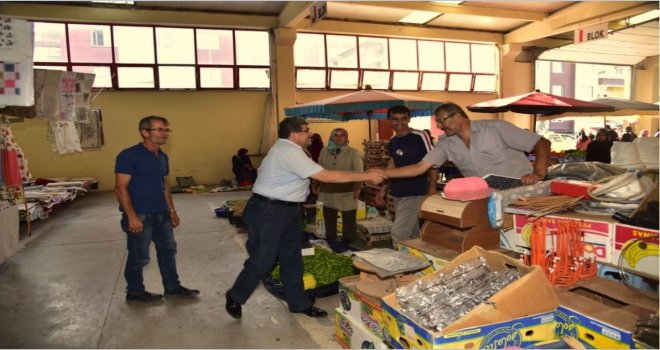 Başkan Can Pazar Esnafı İle Bir Araya Geldi