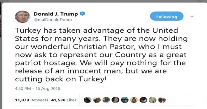 Trump Yine Türkiyeye Saldırdı