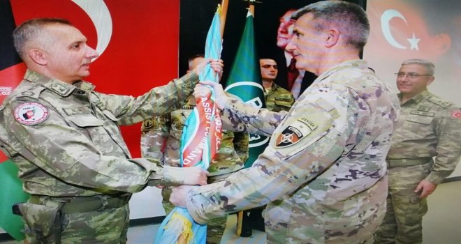 Kabil Eğitim Yardım Danışma Komutanı Tuğgeneral Aydın Görevini Albay Gülene Devretti