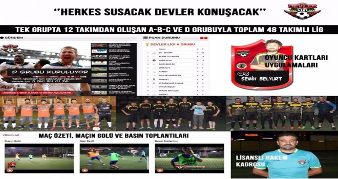 Devler Halı Saha Liginin Heyecanı Devam Ediyor