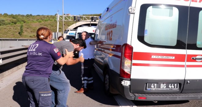 Tem İzmit Tünellerinde Otomobil Yandı, İnsanlar Tünelde Mahsur Kaldı