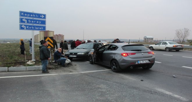 Tekirdağda Trafik Kazası: 2Si Çocuk 4 Yaralı