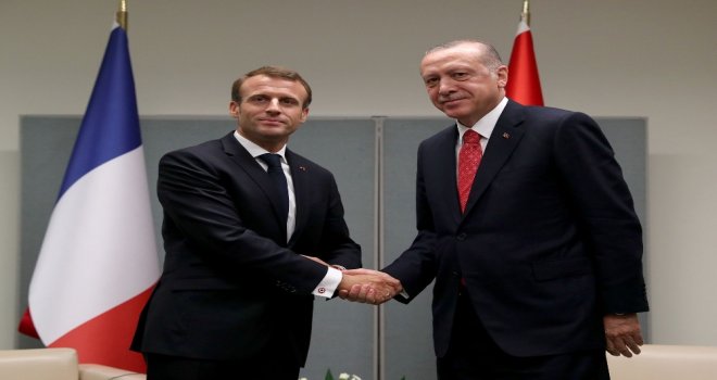 Cumhurbaşkanı Erdoğan, Fransa Cumhurbaşkanı Macron İle Görüştü
