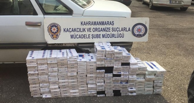 Kahramanmaraşta Bin 860 Paket Kaçak Sigara Ele Geçirildi