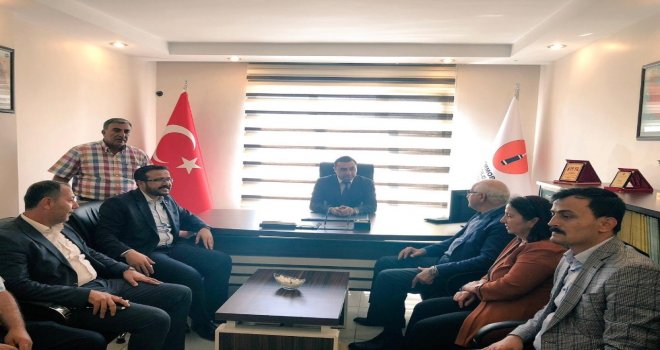 Milletvekili Erdoğandan Jeoloji Mühendisleri Odası Başkanı Arslanoğluna Ziyaret
