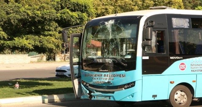 Kahramanmaraşta Halk Otobüsleri Çarpıştı: 7 Yaralı