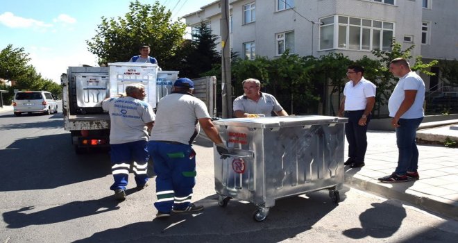 Çorludaki Çöp Konteynerleri Yenileri İle Değiştiriliyor