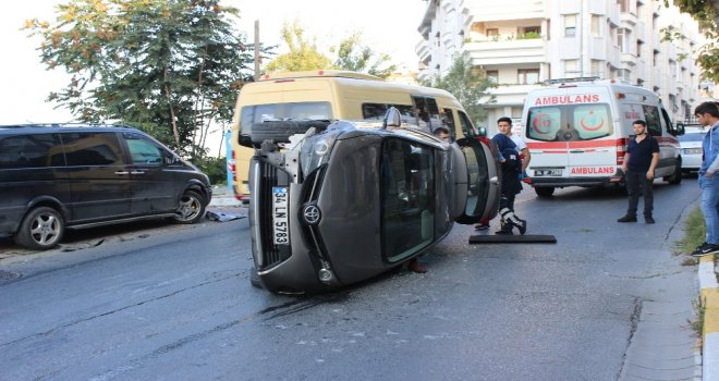 (Özel) Takla Atan Araçta Sıkıştı, Polis Ailesine Böyle Haber Verdi