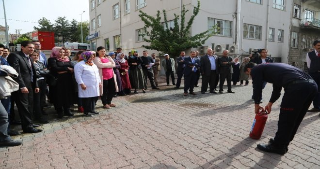 Develide Belediye Personeline Yangın Güvenlik Eğitimi