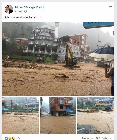 Selden Beldesi Zarar Gören Belediye Başkanı Sosyal Medya Hesabından Böyle Yardım İstedi