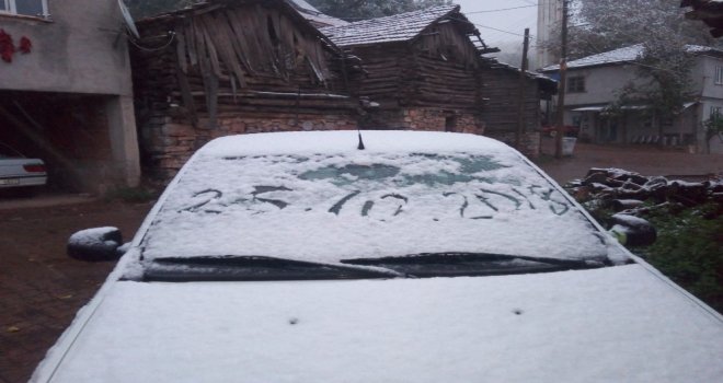 Balıkesire Yılın İlk Karı Düştü