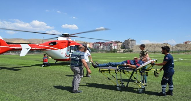 Beyin Kanaması Geçiren Hastanın İmdadına Hava Ambulansı Yetişti