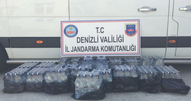 Jandarma 217 Şişe Kaçak Alkol Ele Geçirdi