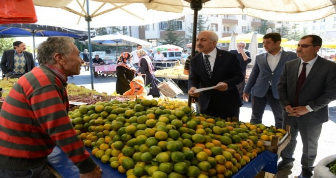 Başkan Gülden Pazar Denetimi