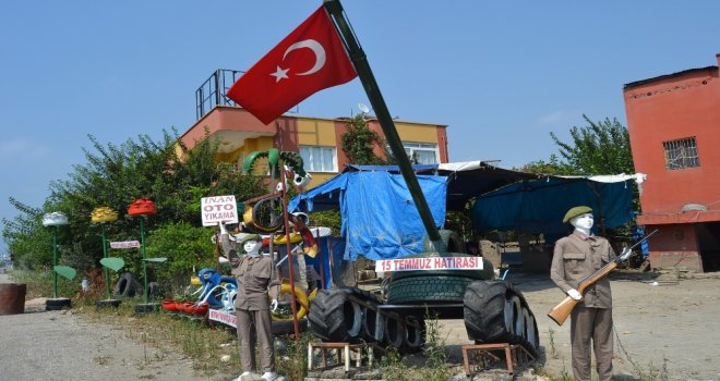 15 Temmuz Anısına Yol Kenarında Tank Hatırası