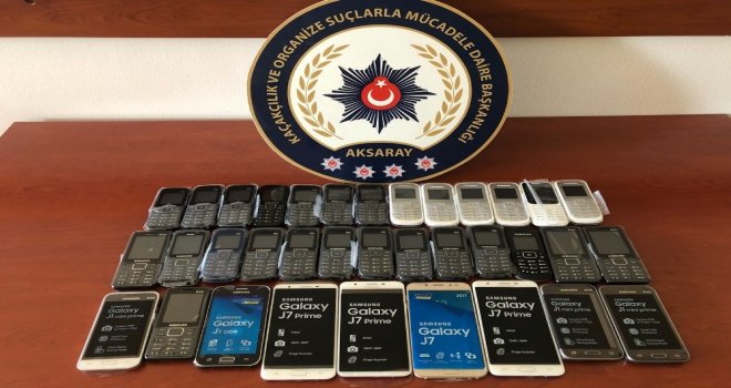 Aksarayda 35 Adet Kaçak Cep Telefonu Ele Geçirildi