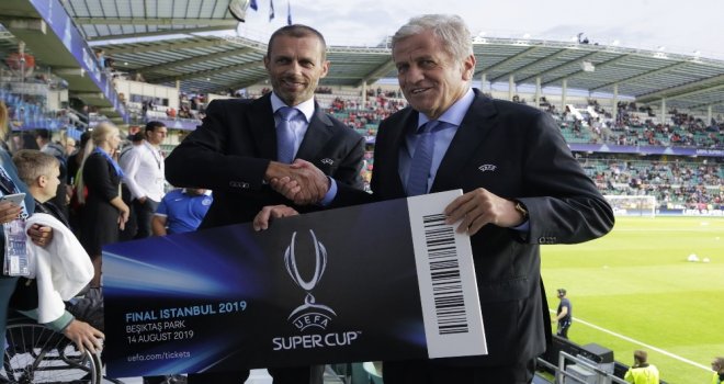2019 Uefa Süper Kupa Ev Sahipliği Devir Teslim Töreni Yapıldı