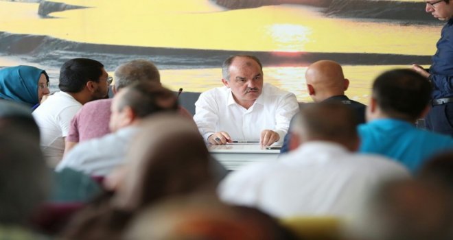 Pamukkalede Vatandaşlar Dertlerini Belediye Başkanına Anlattı