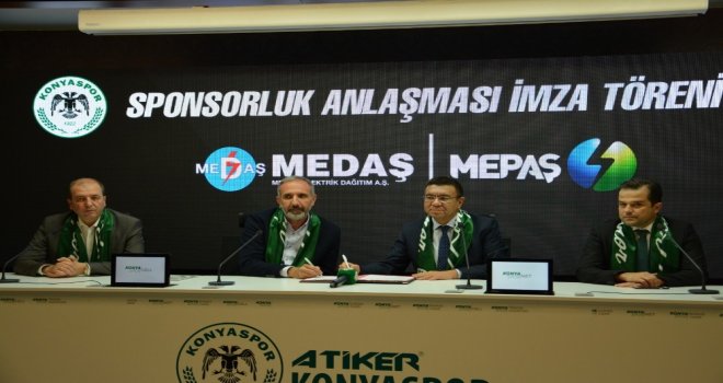 Atiker Konyaspor Medaş/mepaş İle Sponsorluk Anlaşmasını Yeniledi