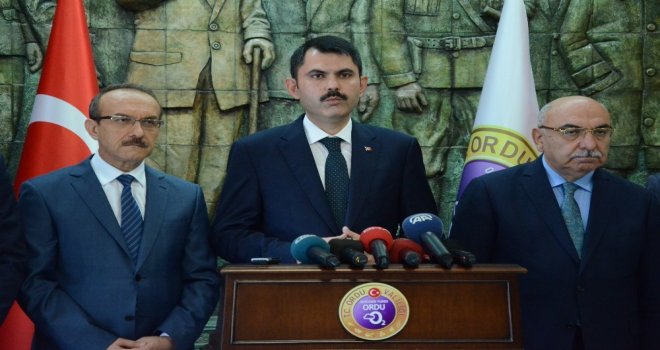 Bakan Kurum: Ordudaki Yollar 2 Ay İçerisinde Yapılacak