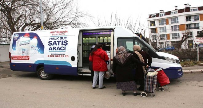 Halk Süt Satış Aracı Hizmete Başlıyor