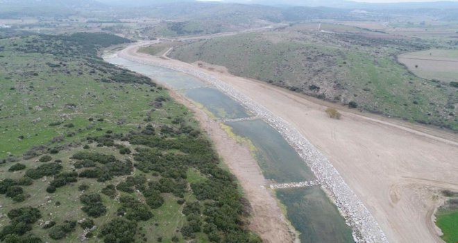 Ezine Gıda İhtisas Organize Sanayi Bölgesi Akçin Çayı Islah Çalışmaları Tamamlandı