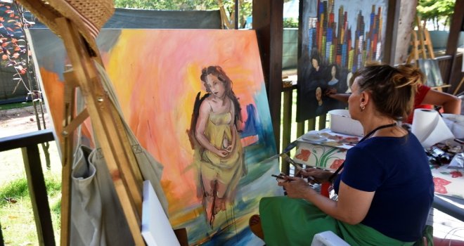 İncirliovada Ulusal Resim Çalıştayı Başladı