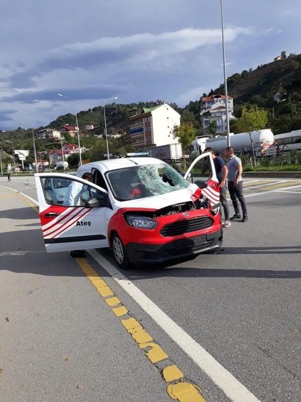 Giresunda Trafik Kazası:1 Ölü