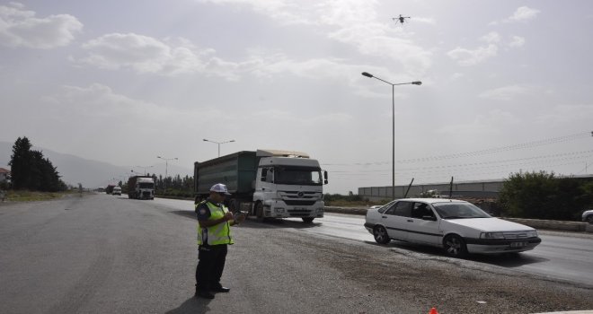 Dörtyolda Drone İle Trafik Uygulaması