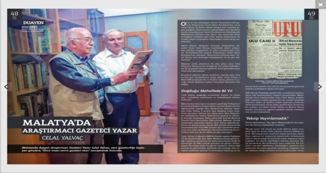 Malatyanın Hafızası Gazeteci Celal Yalvaç