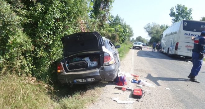 Sinopta Trafik Kazası: 1 Yaralı