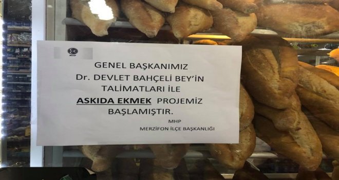 Merzifonlular Bahçelinin Çağrısıyla Askıda Ekmek Projesini Başlattı
