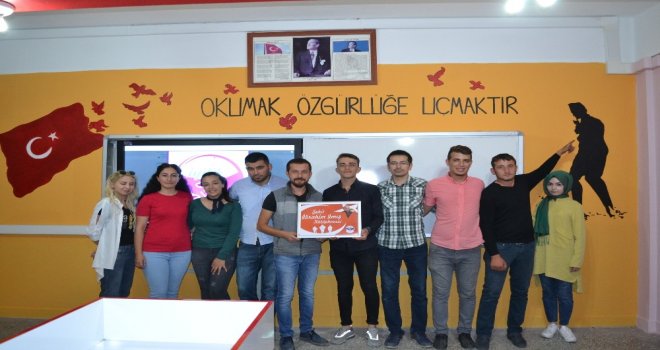 Afrin Şehidi İbrahim Imış Adına Şuhut Zafer Anadolu Lisesinde Kütüphane Açıldı