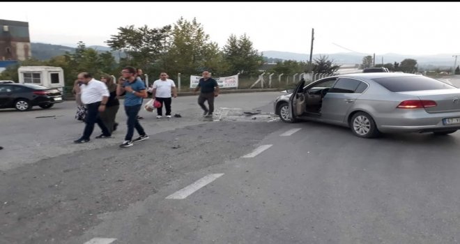 Zonguldakta Trafik Kazası: 2 Yaralı