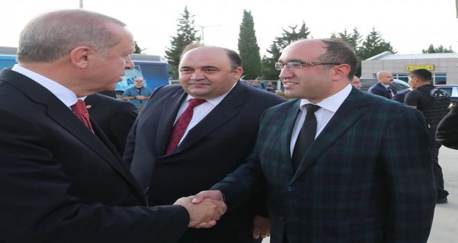 Başkan Çöl, Cumhurbaşkanı Erdoğana Projeleri Hakkında Bilgi Verdi