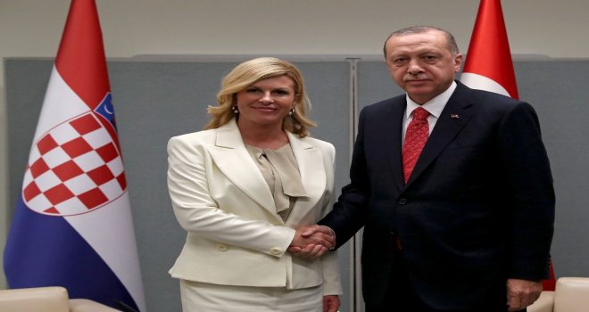 Cumhurbaşkanı Erdoğan, Hırvatistan Cumhurbaşkanı İle Görüştü