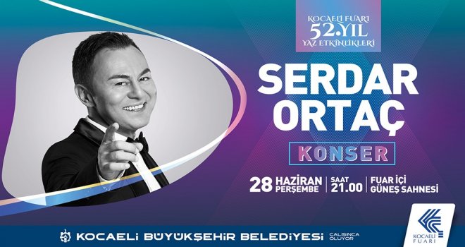 Büyükşehirden Serdar Ortaç Konseri