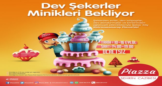 Çocuklar Şeker Köyde Buluşacak